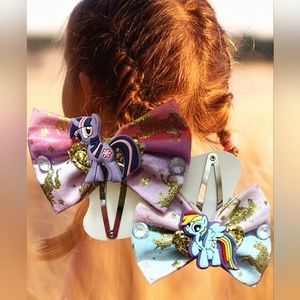 My Little Pony Hair Bow Clips
